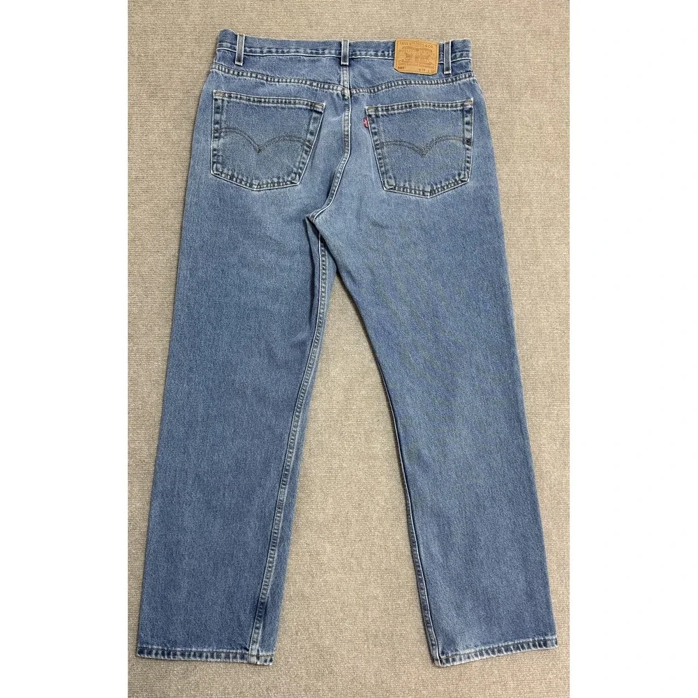 Vintage 1999 Levis 505 Jeans Mens 38x32 Blue Denim Regular‎ Fit Straight Leg Y2K